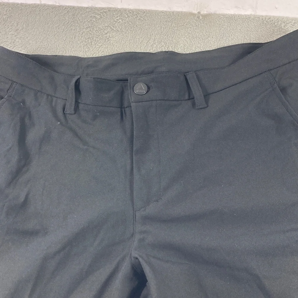 Reebok Athletic Pants Men Size 36X32 Black Comfy Zip Pocket for Essentials